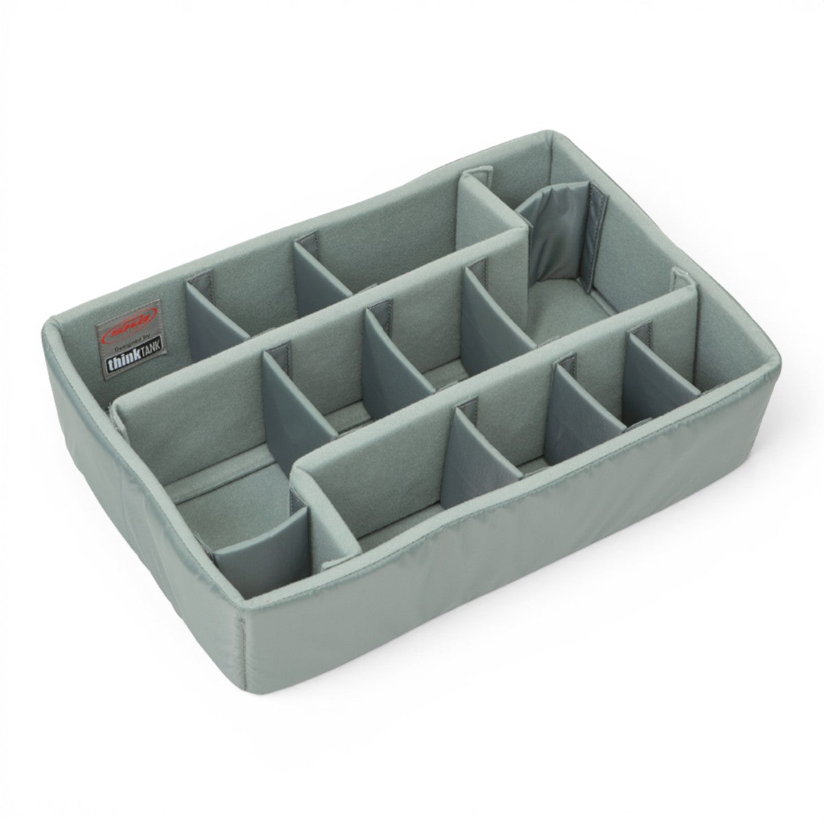 SKB Cases iSeries 1711-6 Think Tank divider set with grey Nylex padded interior and adjustable hook-and-loop dividers.