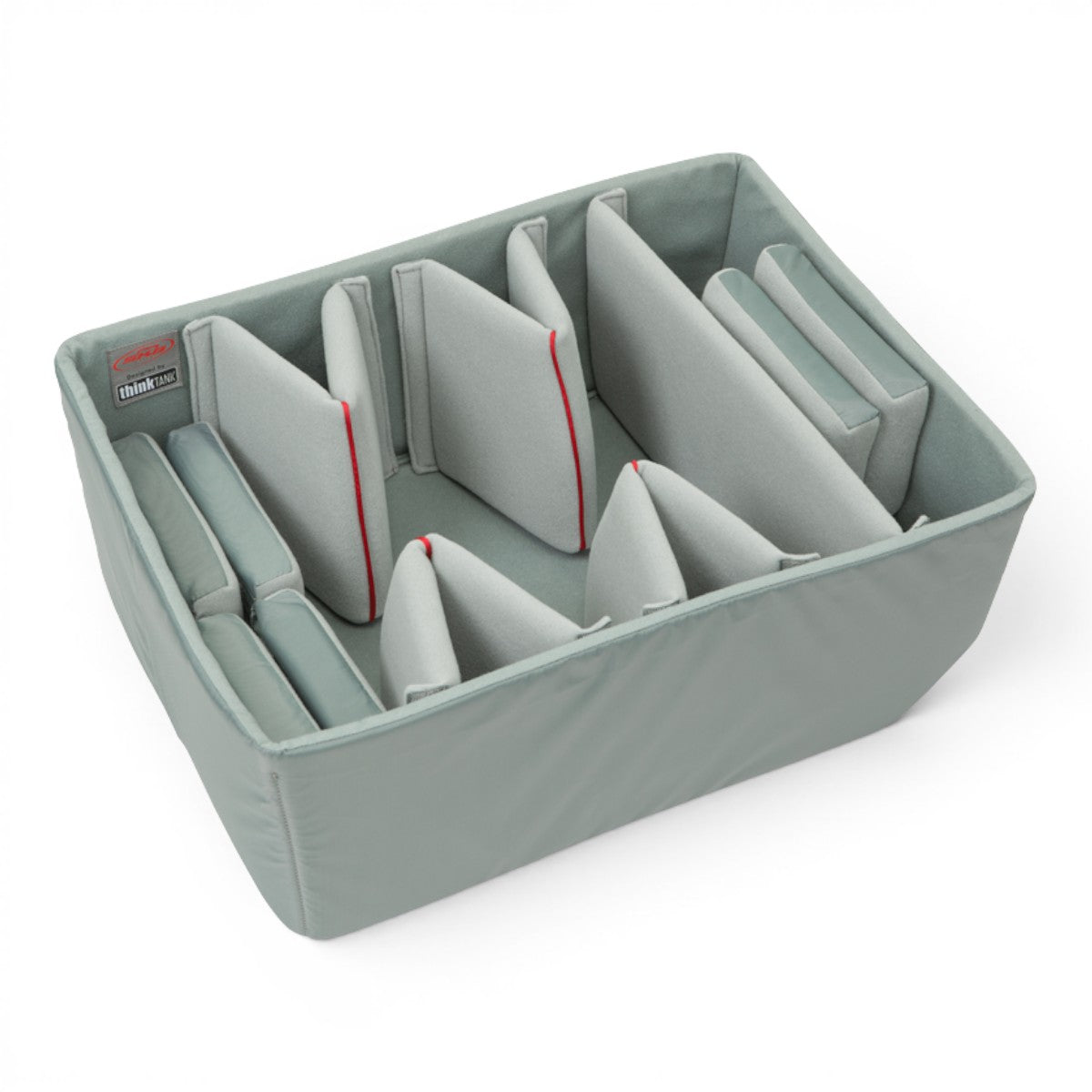 SKB Cases iSeries 2015-10 Think Tank divider set with grey Nylex-wrapped foam inserts for custom equipment storage.