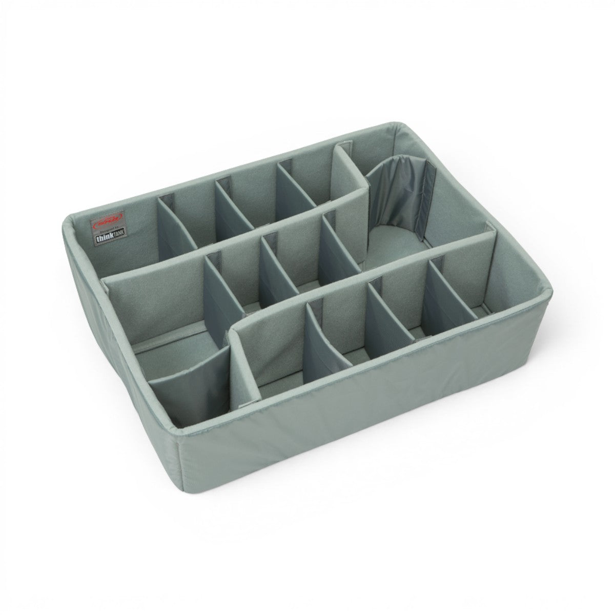 SKB Cases iSeries 2217-8 Think Tank divider set with grey Nylex-wrapped foam inserts for custom camera gear storage.