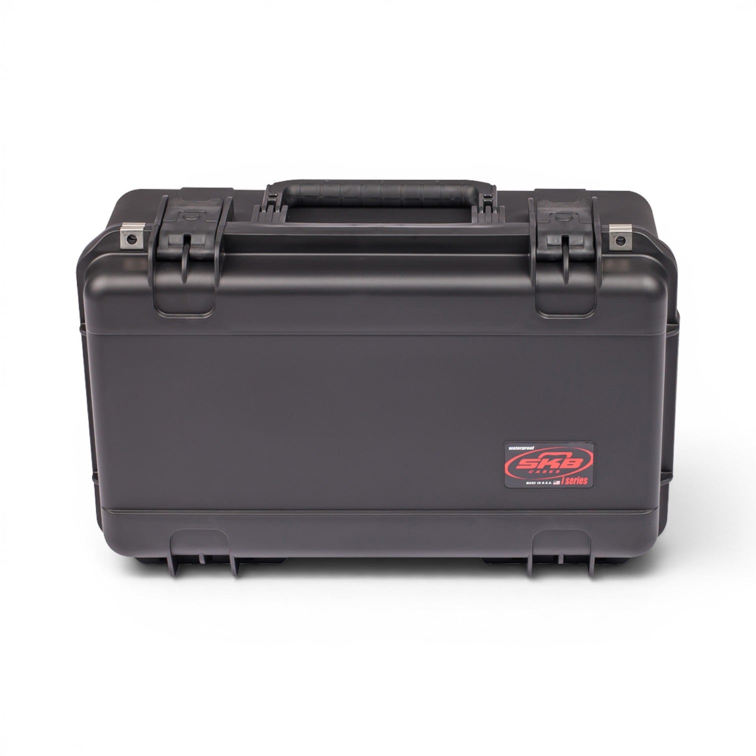 SKB Cases iSeries 2011-8 waterproof carry-on case in black, featuring a durable polypropylene design and trigger latches.