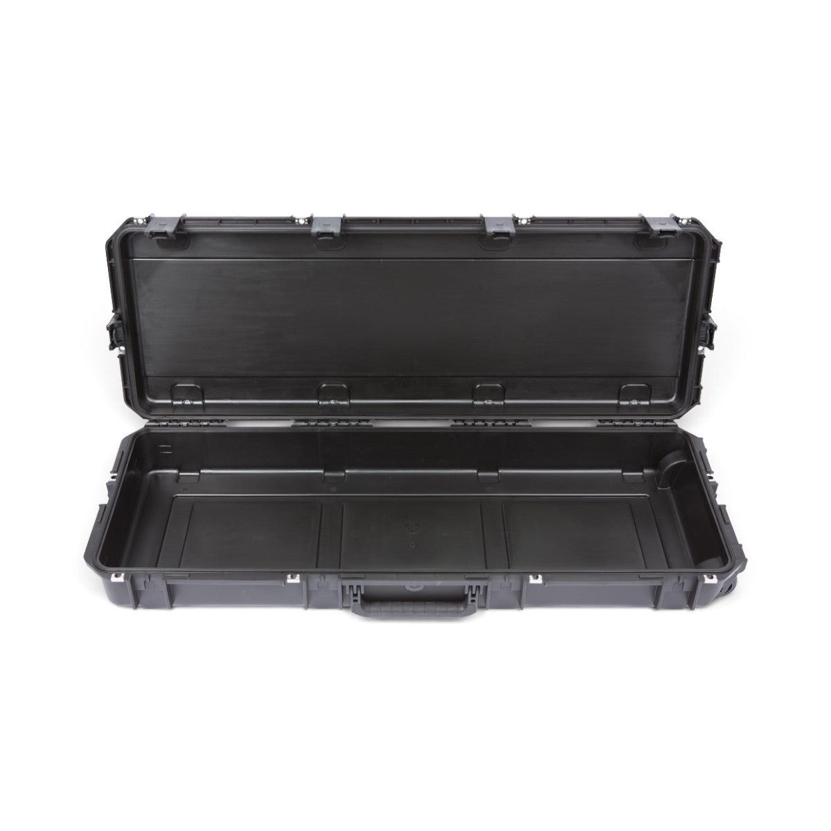 SKB Cases iSeries 4214-5 black injection molded waterproof equipment case with open lid and trigger latch system