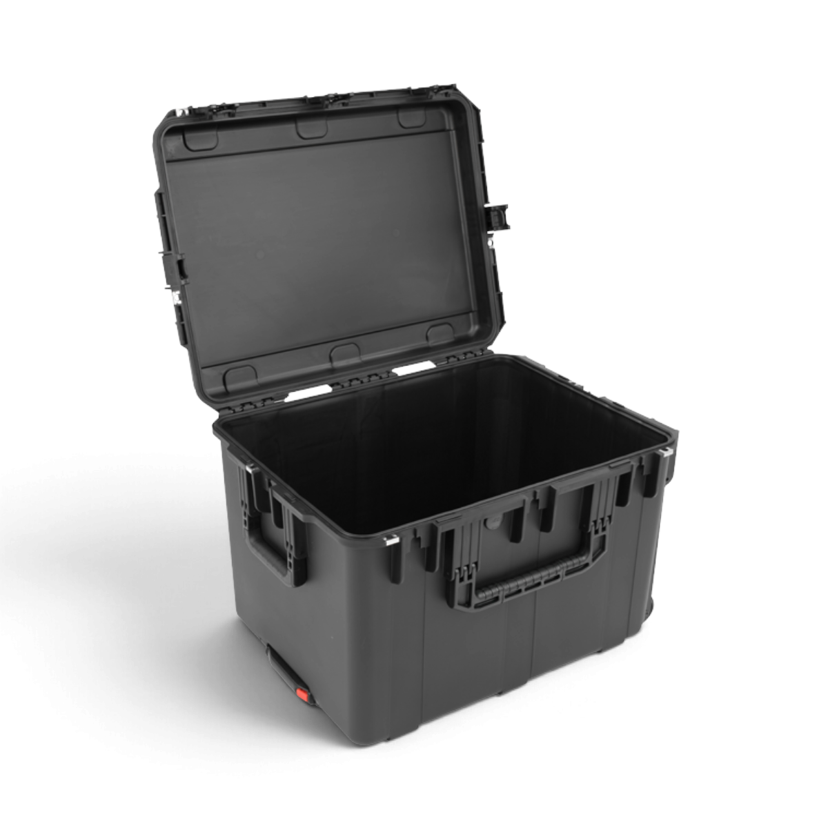 SKB Cases iSeries 2418-16 black waterproof injection molded polypropylene equipment case with open lid