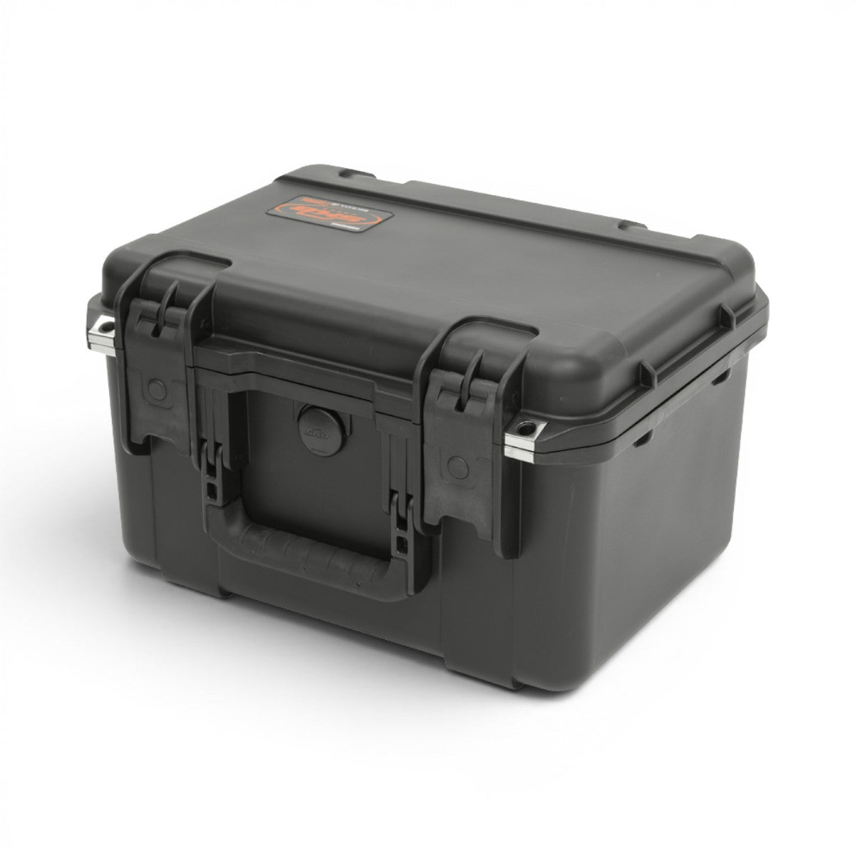 SKB Cases iSeries 1510-9 black waterproof injection molded polypropylene equipment case with trigger latches.