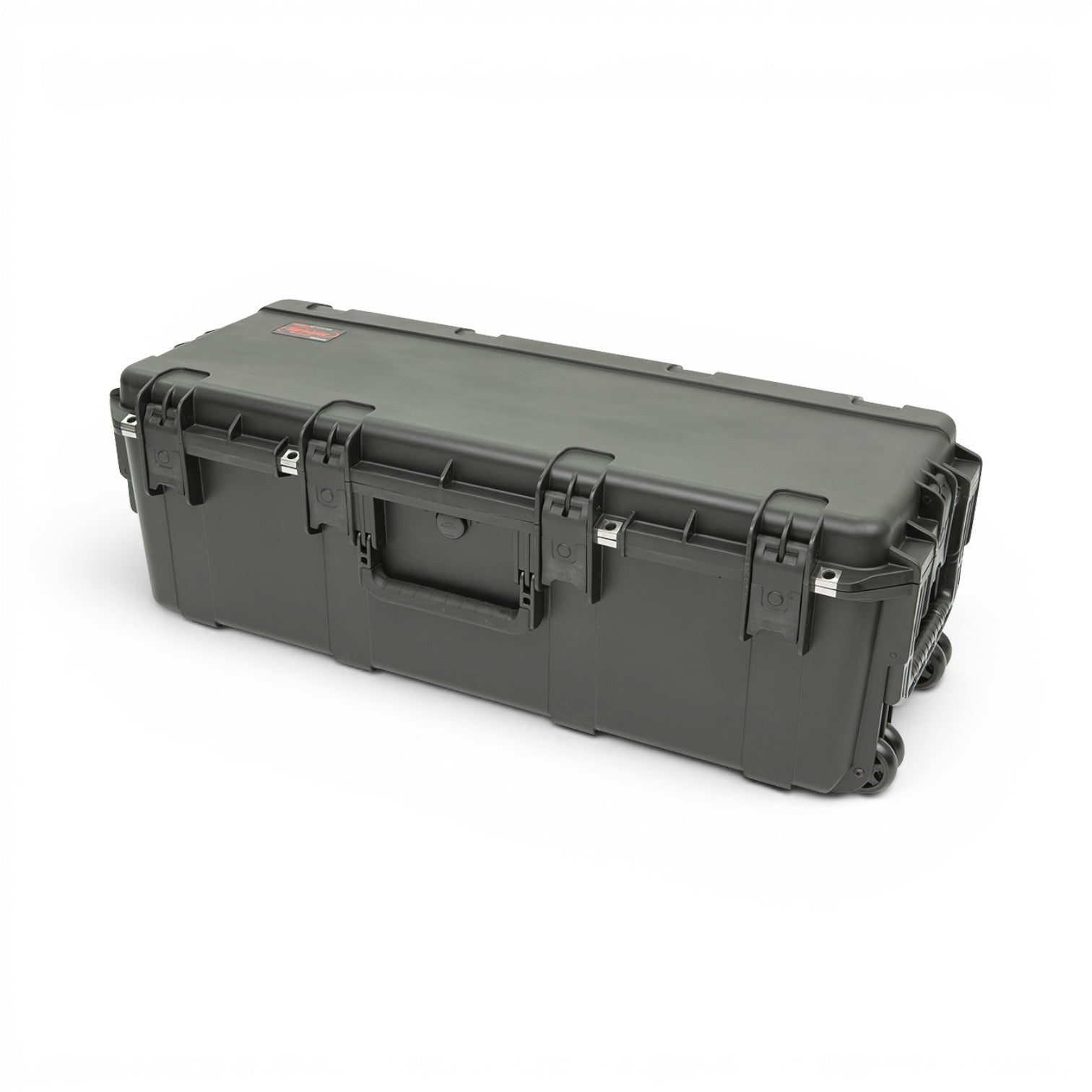 SKB Cases iSeries black waterproof crossbow case for Tenpoint TRX26 with secure trigger latches and wheels.