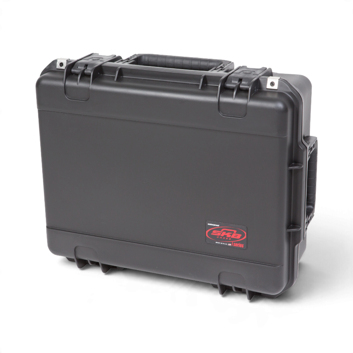 SKB Cases iSeries waterproof hard shell case in black for Roland SPD-SX drum pads with secure trigger latches.