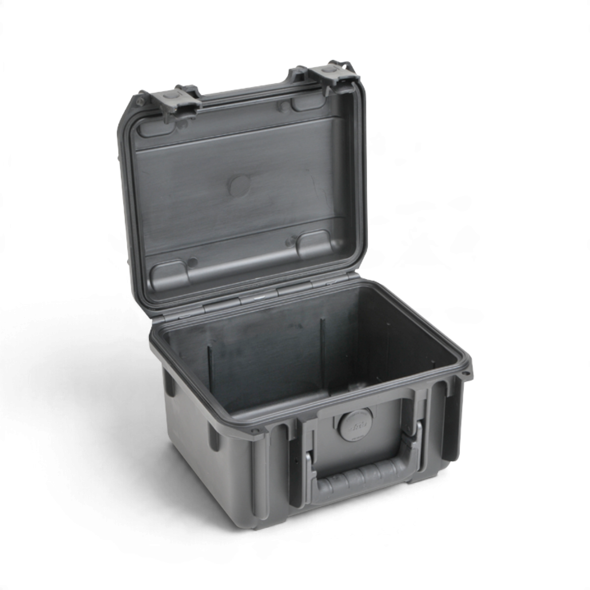 SKB Cases iSeries 0907-6 waterproof injection molded polypropylene equipment case with open lid and empty interior