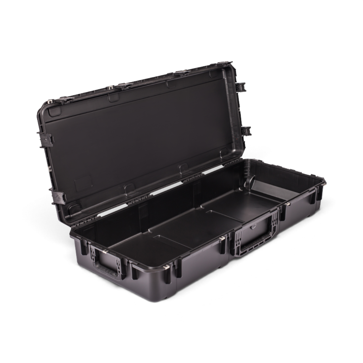 SKB Cases iSeries 4719-8 black waterproof injection molded polypropylene equipment case with open lid