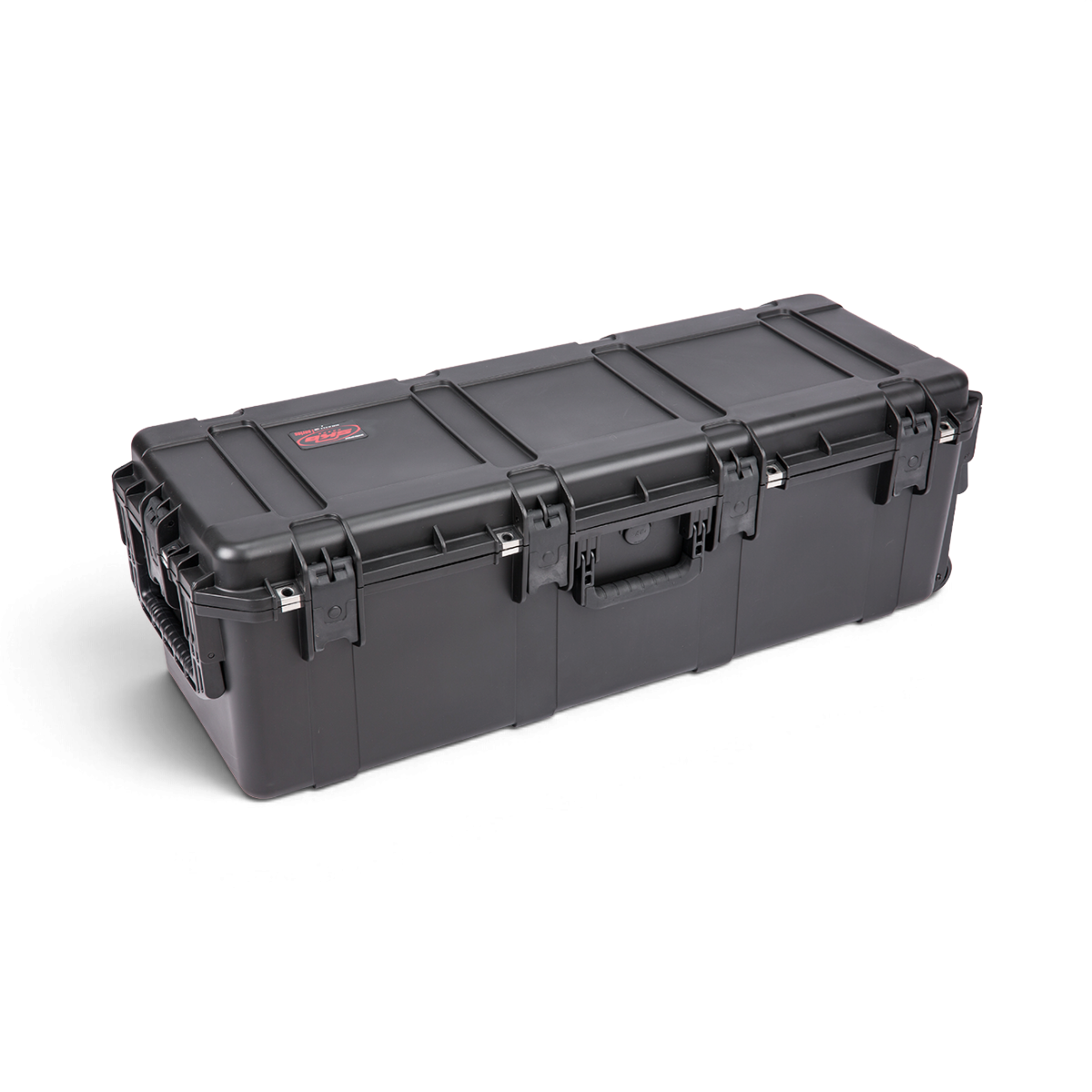 SKB Cases iSeries 3913-12 black waterproof injection molded polypropylene equipment case with secure trigger latches.