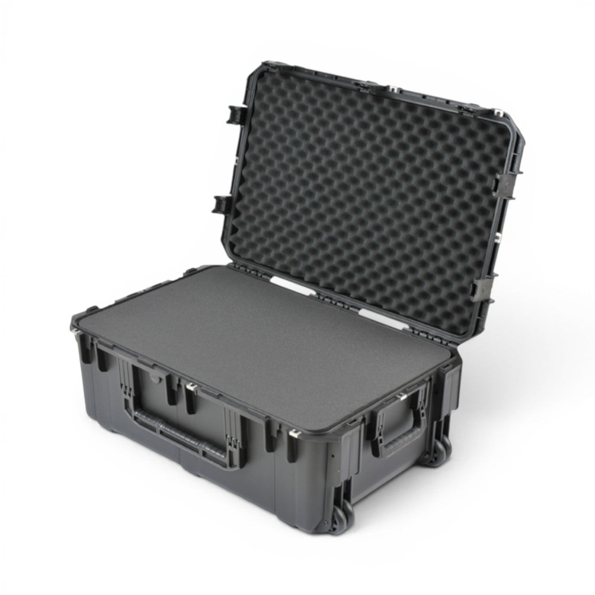 SKB Cases iSeries 3019-12 waterproof black polypropylene equipment case with open lid and protective foam interior