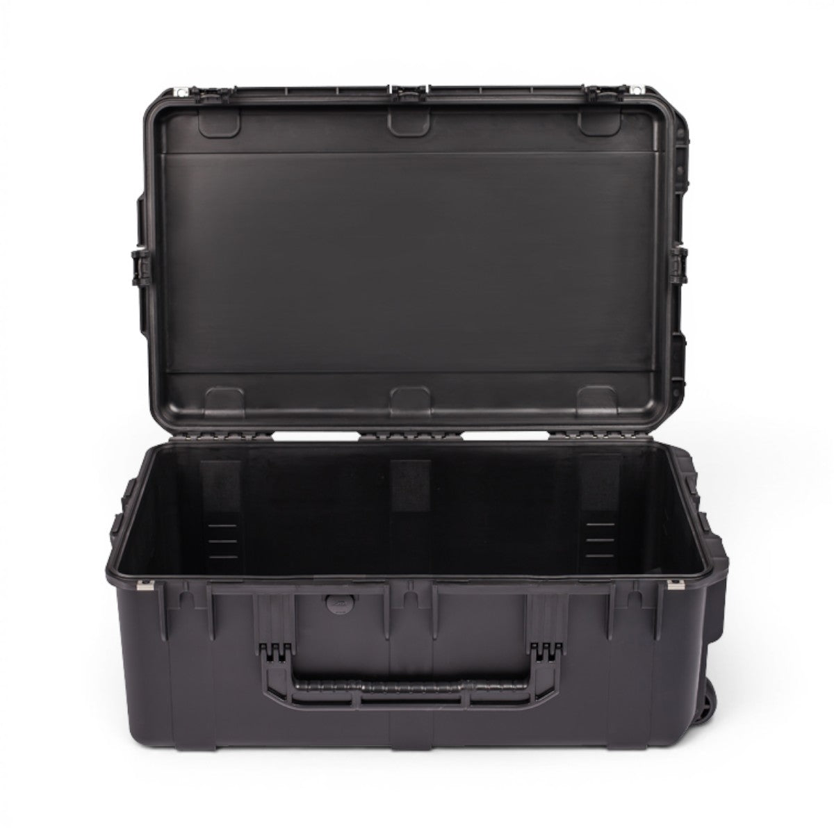 SKB Cases iSeries 2918-10 waterproof black polypropylene equipment case with open lid and durable latch system