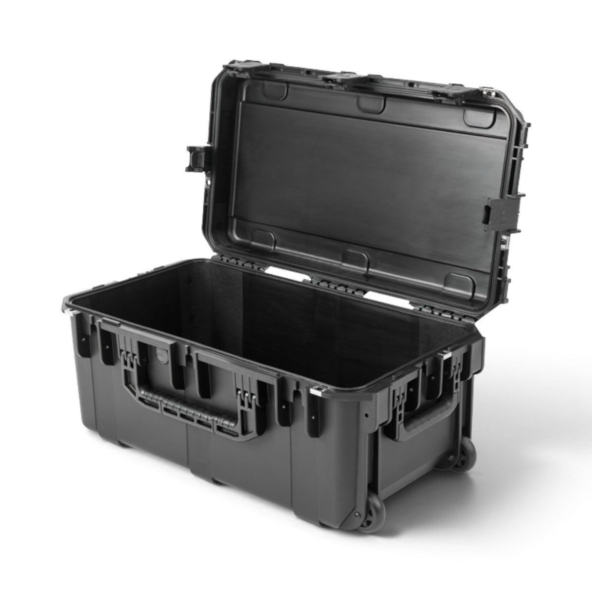 SKB Cases iSeries 2513-10 black waterproof injection molded equipment case with wheels and open lid