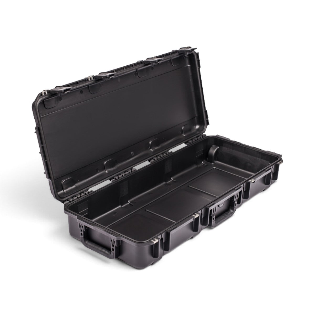SKB Cases iSeries 3614-6 waterproof injection molded black polypropylene equipment case with open lid