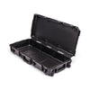 SKB Cases iSeries 3614-6 waterproof black polypropylene equipment case with open lid and wheels