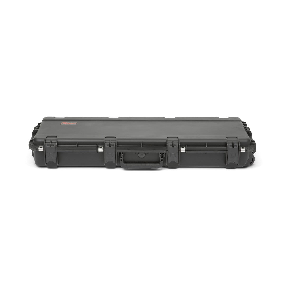 SKB Cases iSeries 4214-5 black waterproof injection molded polypropylene equipment case with secure trigger latches.