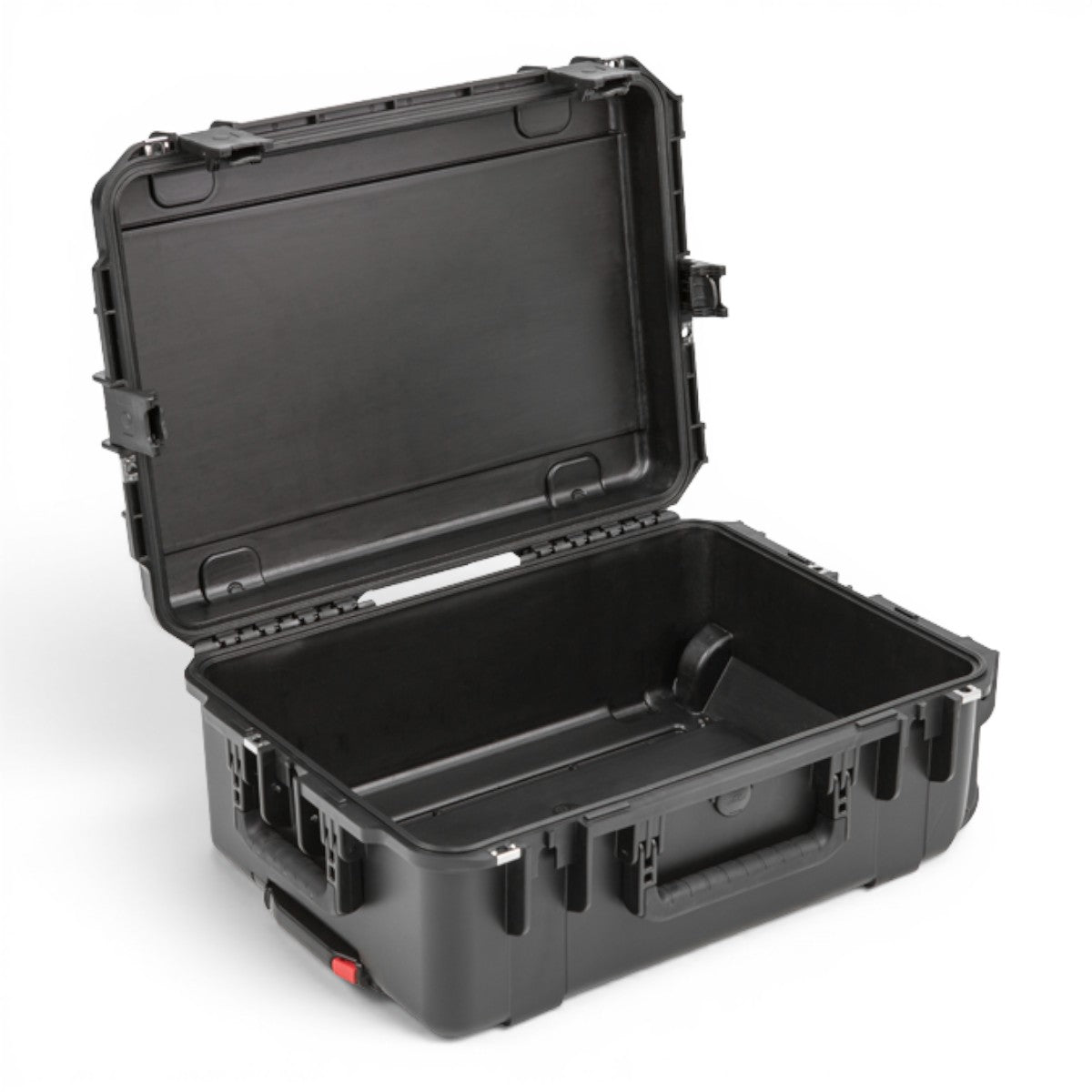 SKB Cases iSeries 2215-8 waterproof injection molded black polypropylene equipment case with open lid
