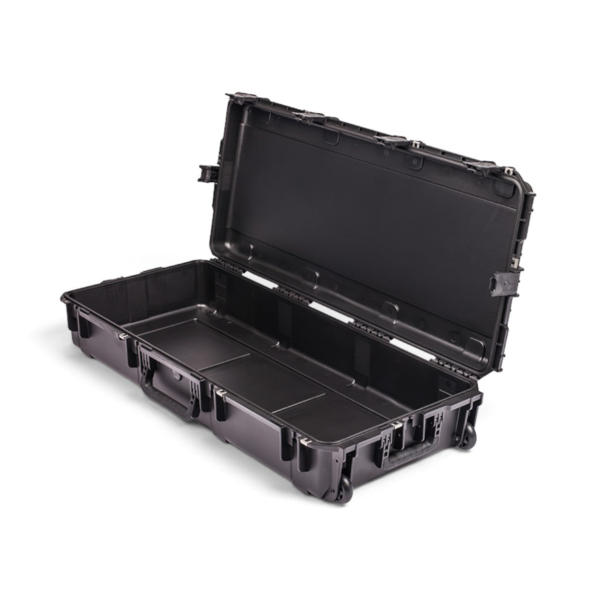 SKB Cases iSeries 4217-7 black waterproof injection molded polypropylene equipment case with open lid