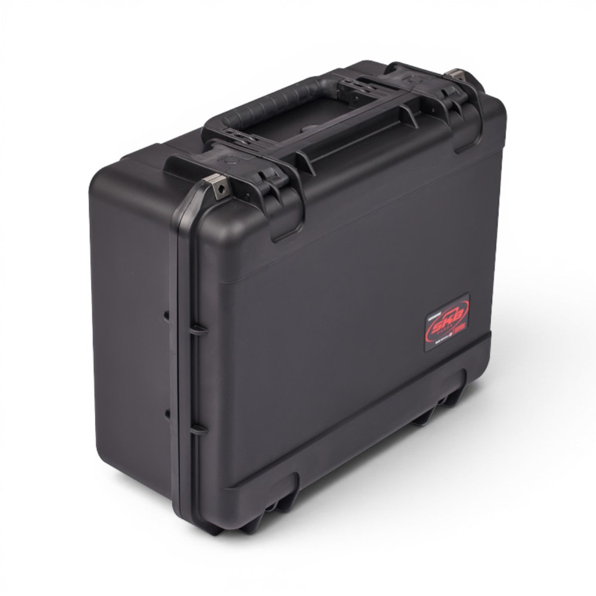 SKB Cases iSeries 1914N-8 waterproof black polypropylene equipment case with a durable handle and secure latch system.