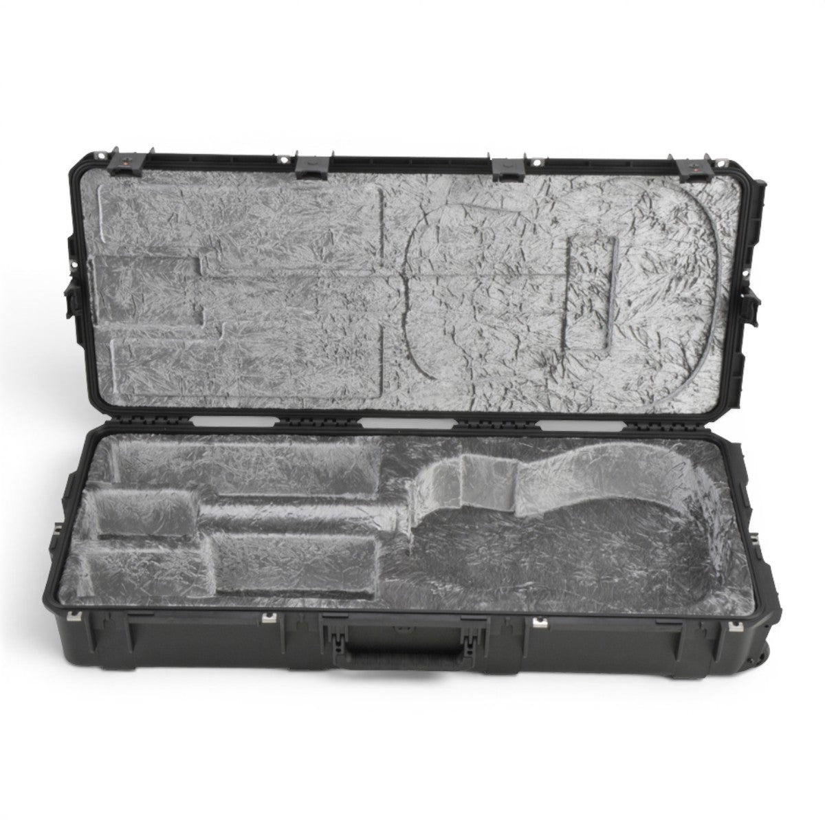 SKB Cases iSeries waterproof acoustic guitar case with platinum plush interior and molded neck support