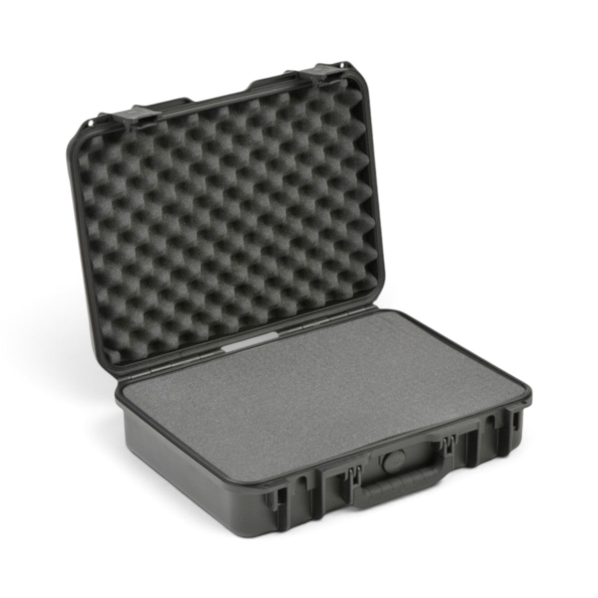 SKB Cases iSeries 1813-5 waterproof hard case in black with open lid and protective egg-crate foam interior