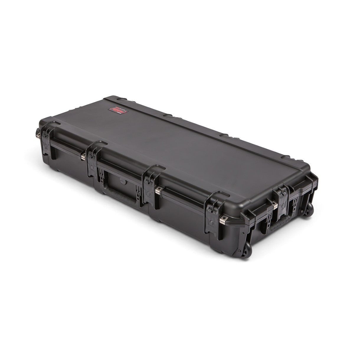 SKB Cases iSeries 4217-7 waterproof hard case in black, featuring a durable polypropylene design with wheels.