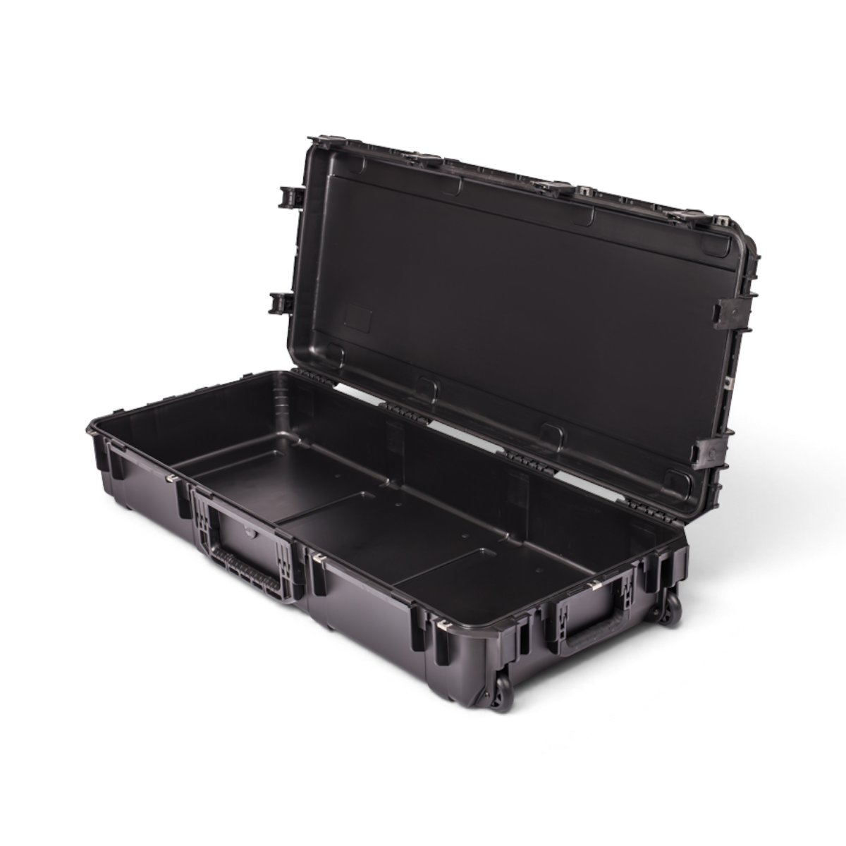 SKB Cases iSeries 4719-8 black waterproof injection molded polypropylene equipment case with open lid