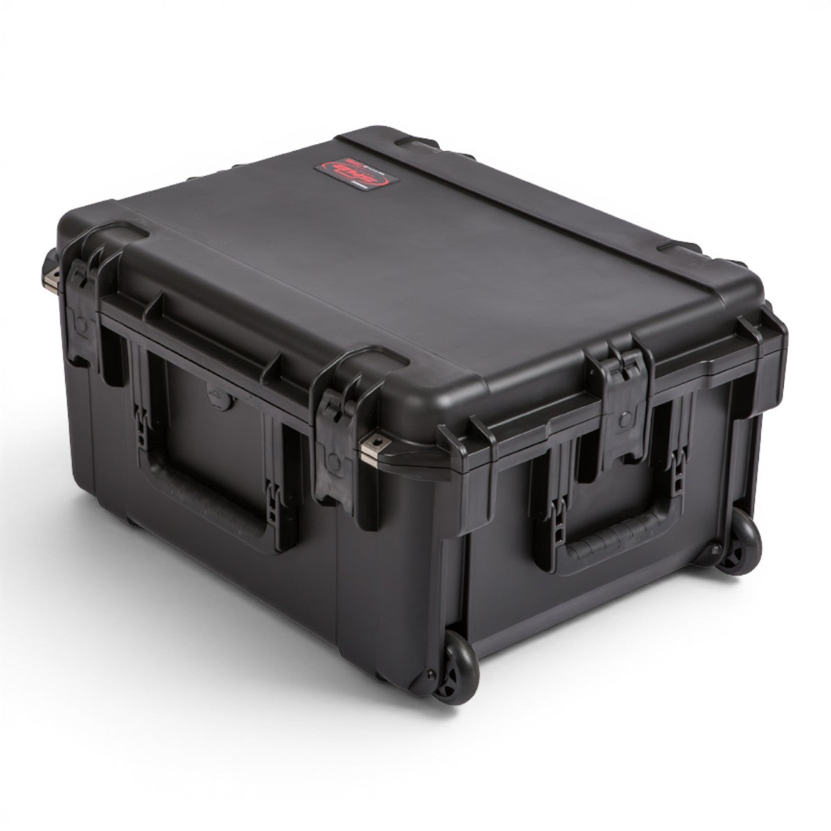 SKB Cases iSeries 2217-10 black waterproof injection molded hard case with wheels and heavy-duty trigger latches.