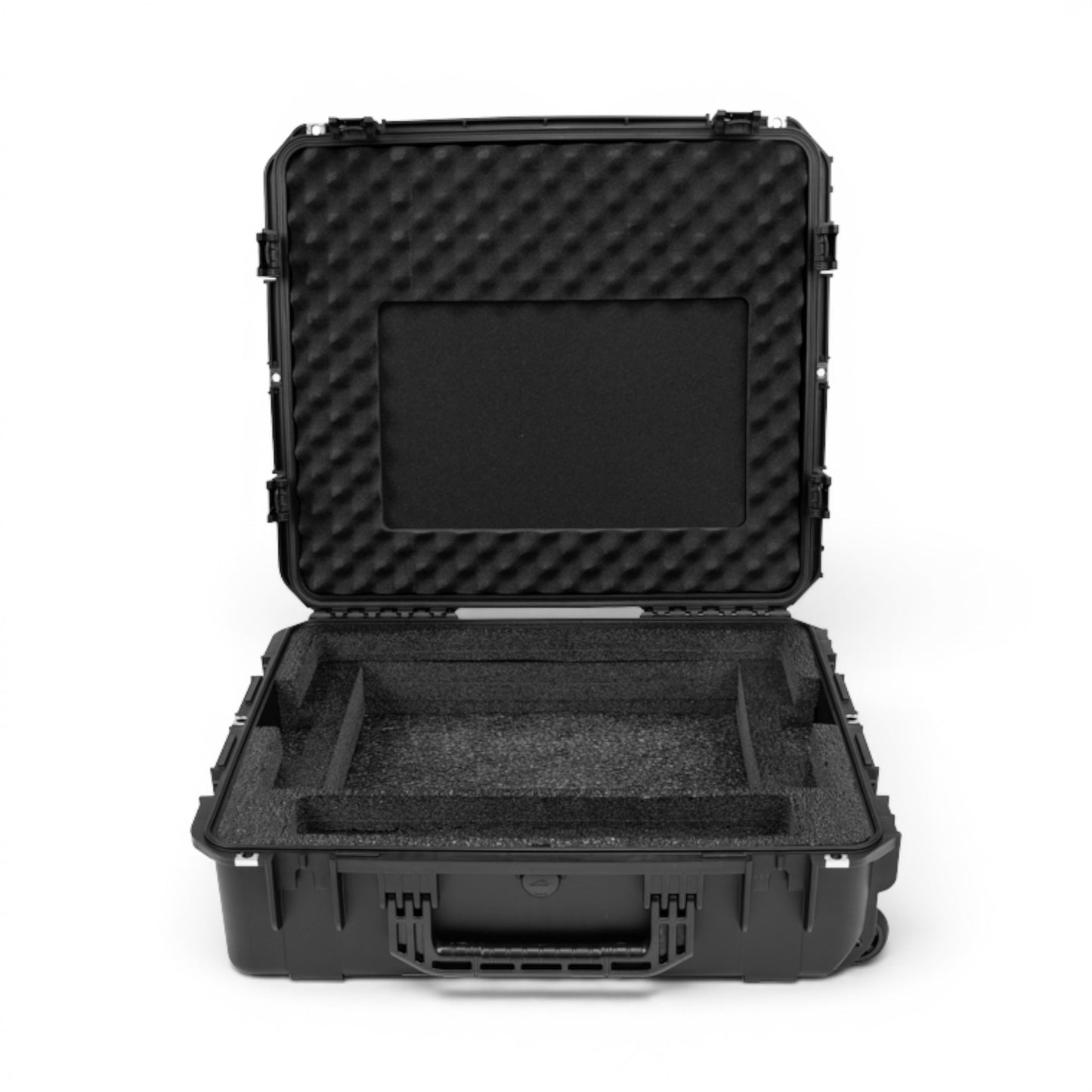 SKB Cases iSeries waterproof control case with custom foam interior for Waves eMotion LV1, open view.
