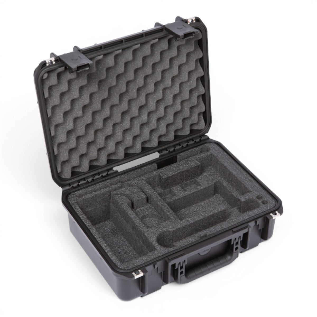 SKB Cases iSeries 1711-6 waterproof hard case with custom foam interior for Shure wireless microphone systems.