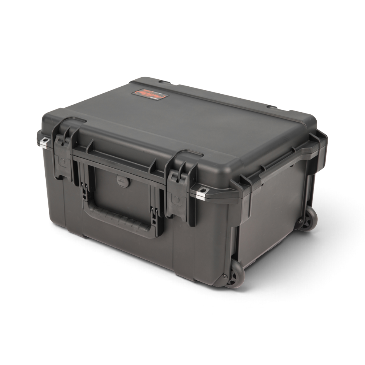 SKB Cases iSeries waterproof hard shell mixer case in black with wheels and trigger latches for Yamaha DM3