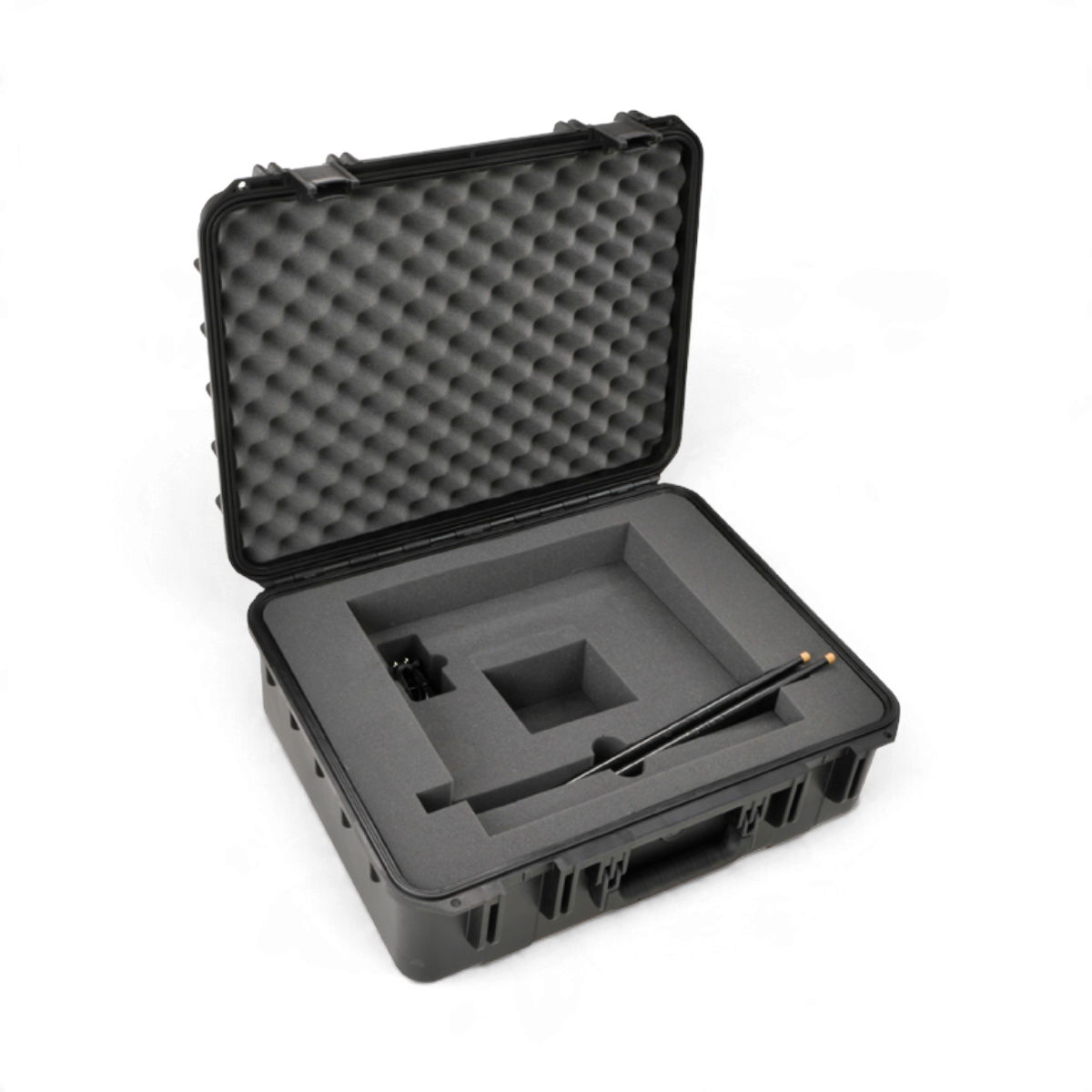 SKB Cases iSeries waterproof hard case for Yamaha DTX-MULTI 12 with custom foam interior and drum stick storage