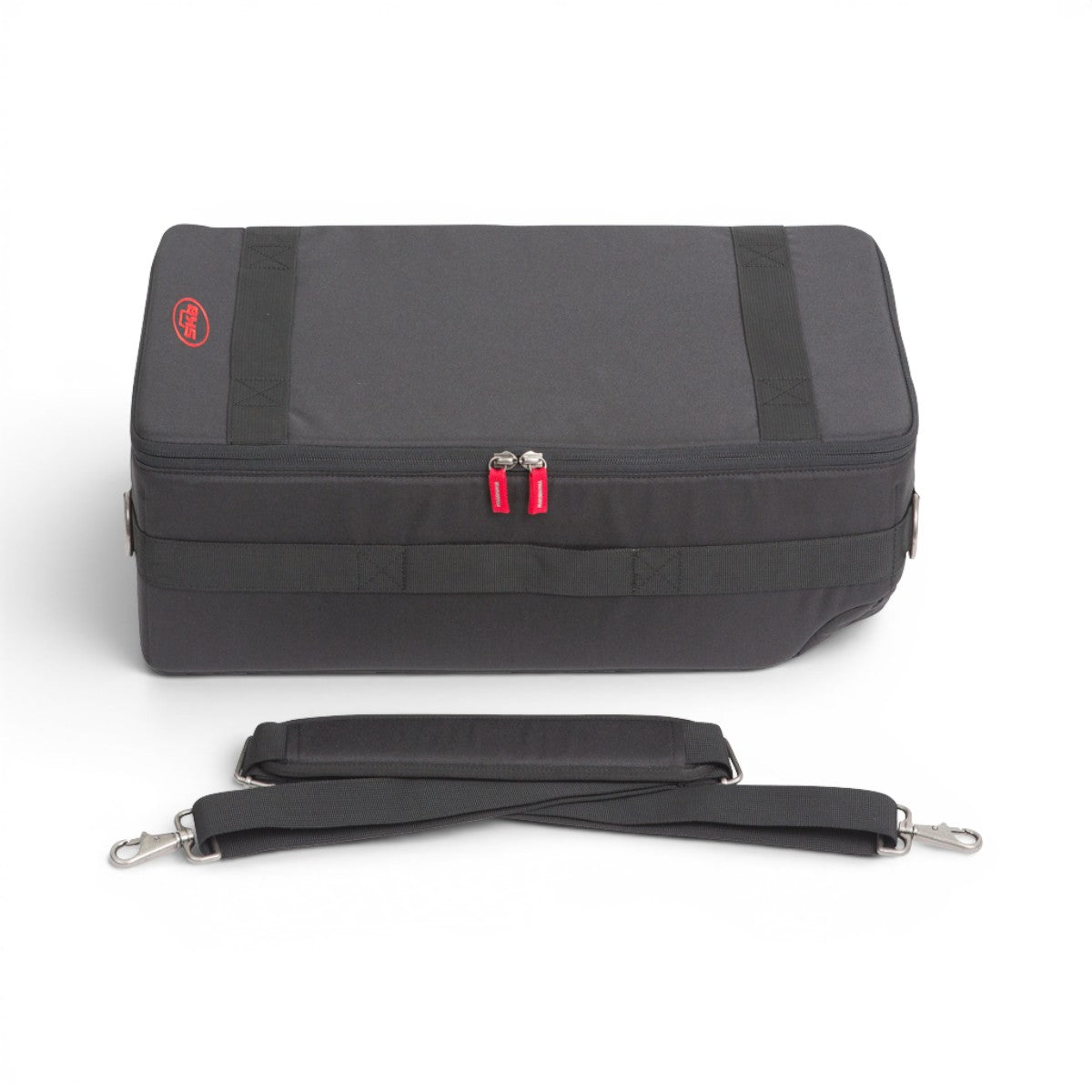 SKB Cases iSeries zippered divider set with black Nylex interior, foam liner, and adjustable shoulder strap.
