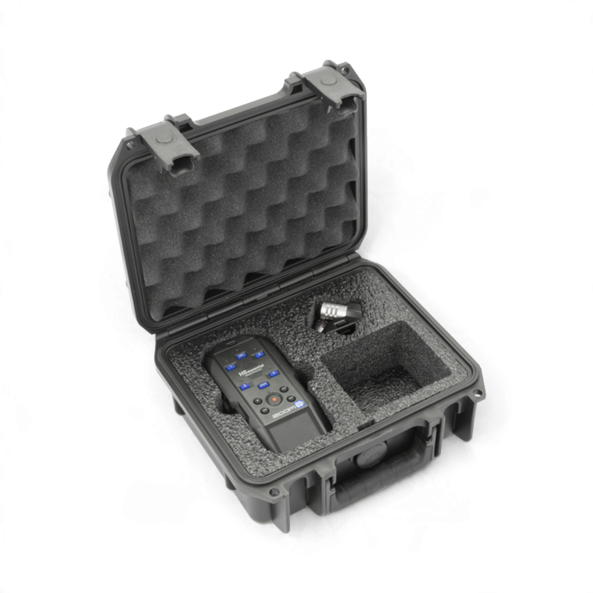 SKB Cases iSeries waterproof hard case with custom foam interior for Zoom H6essential recorder and mic capsule