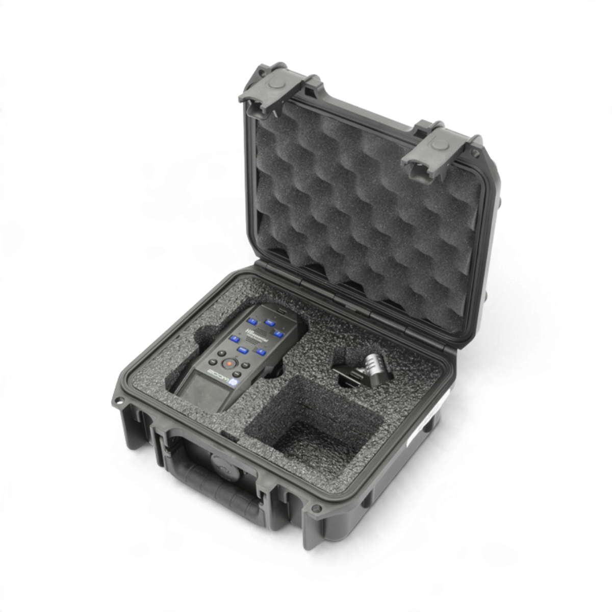 SKB Cases iSeries waterproof hard case with custom foam interior for Zoom H6essential recorder and mic capsule