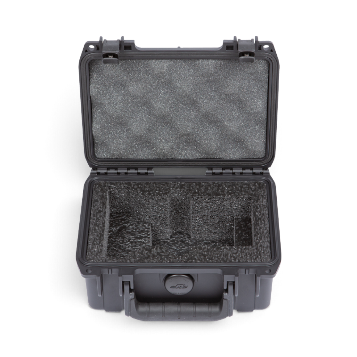 SKB Cases iSeries waterproof hard case for Zoom PodTrak P4 with custom foam interior and accessory storage pocket.