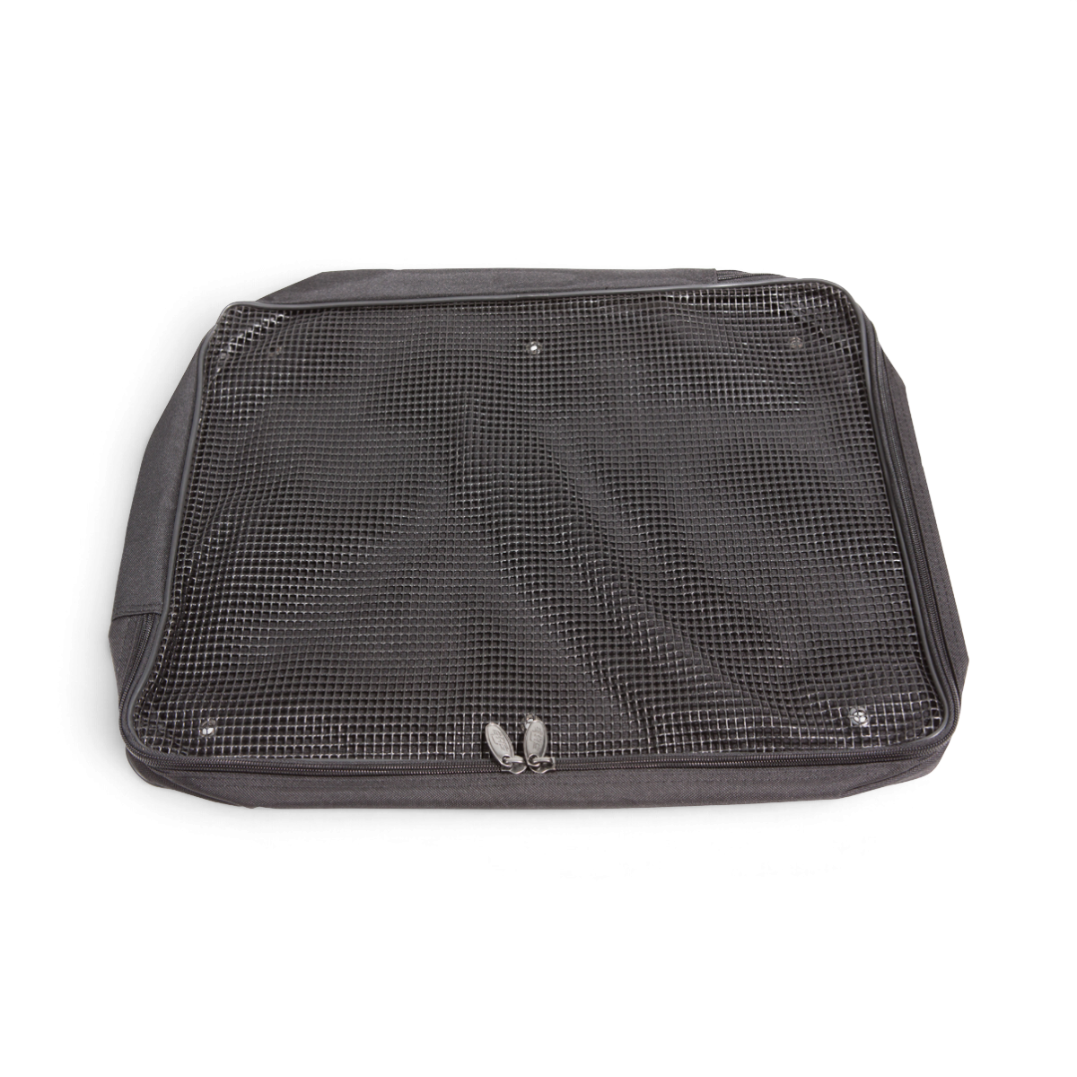 SKB Cases large black mesh accessory pocket for shockrack lids with dual zipper closure
