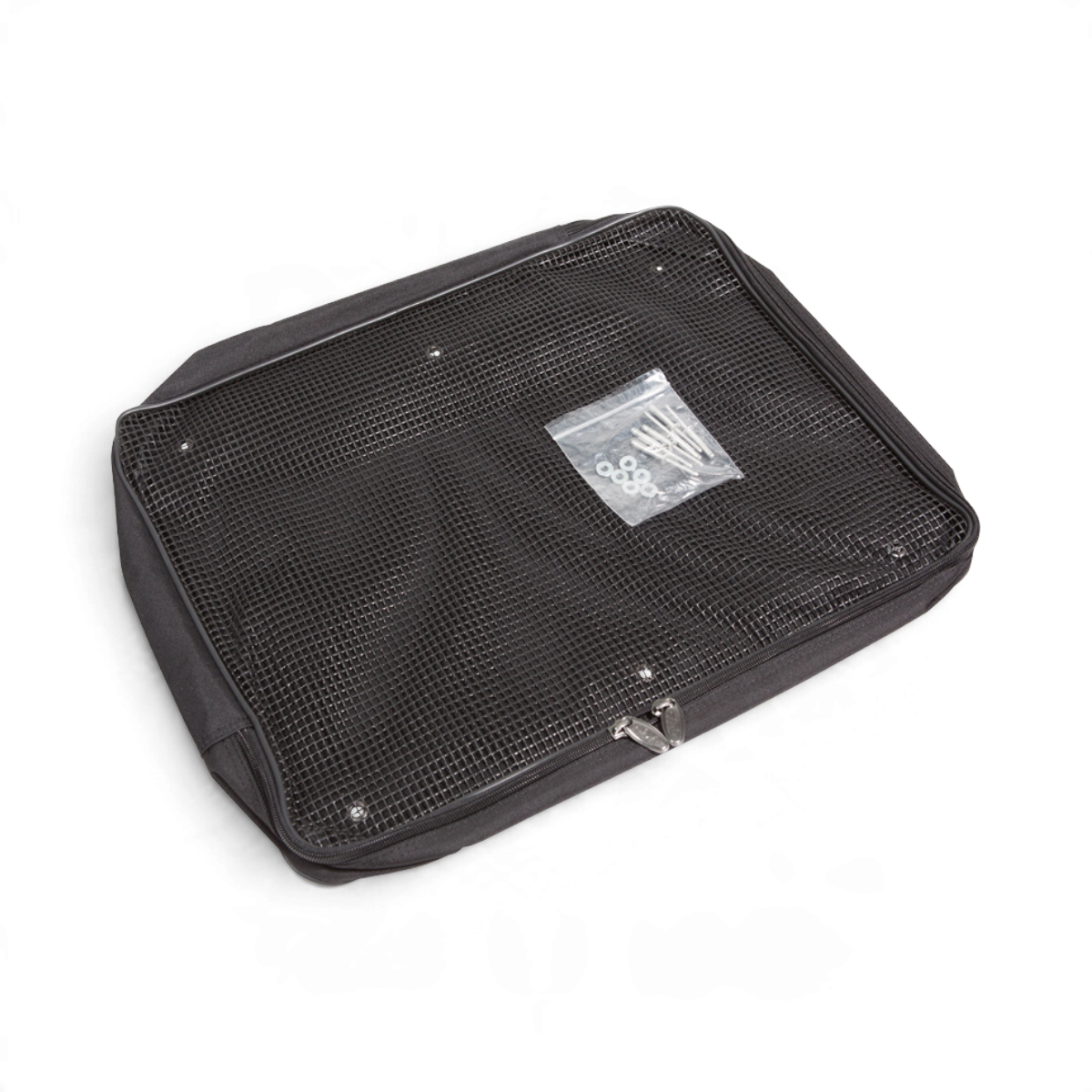 SKB Cases large black mesh accessory pocket for shockrack lids with included mounting hardware
