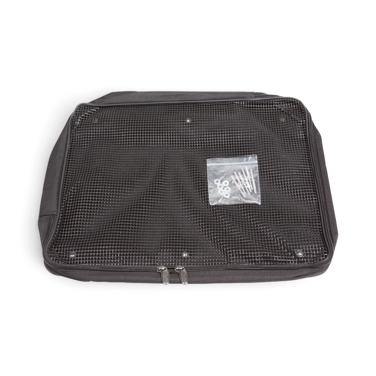 SKB Cases large black mesh accessory pocket for shockrack lids with included mounting hardware