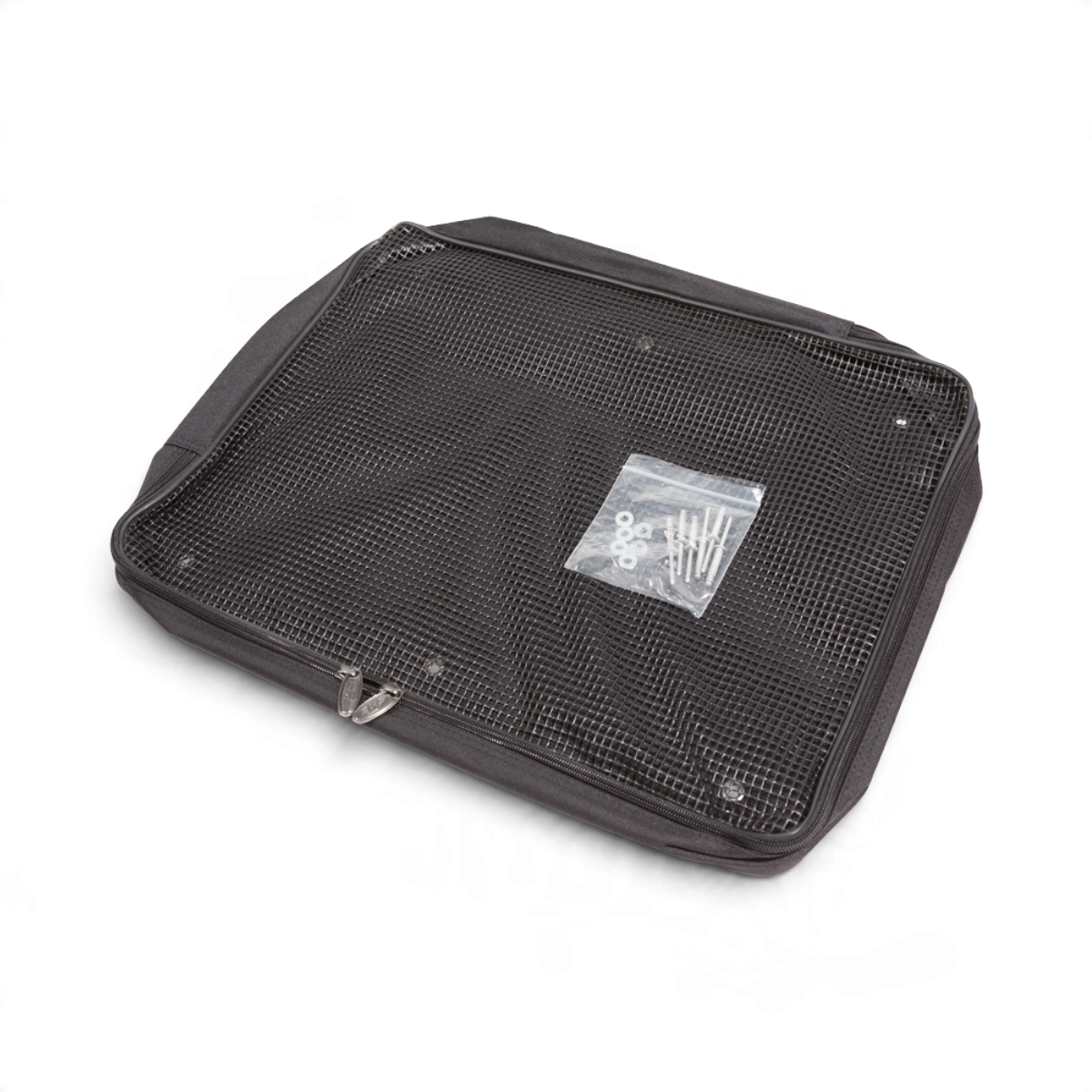 SKB Cases large black mesh accessory pocket for shockrack lids with included mounting hardware