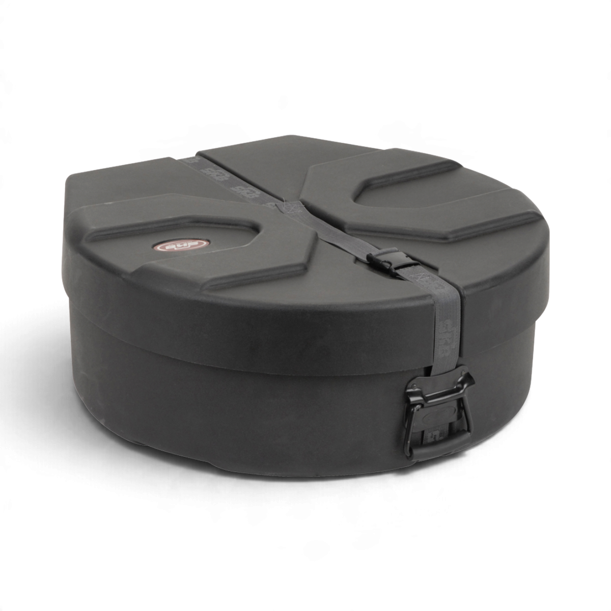 SKB Cases lead tenor steel drum case in black roto-molded polyethylene with secure buckle closure and Roto-X pattern