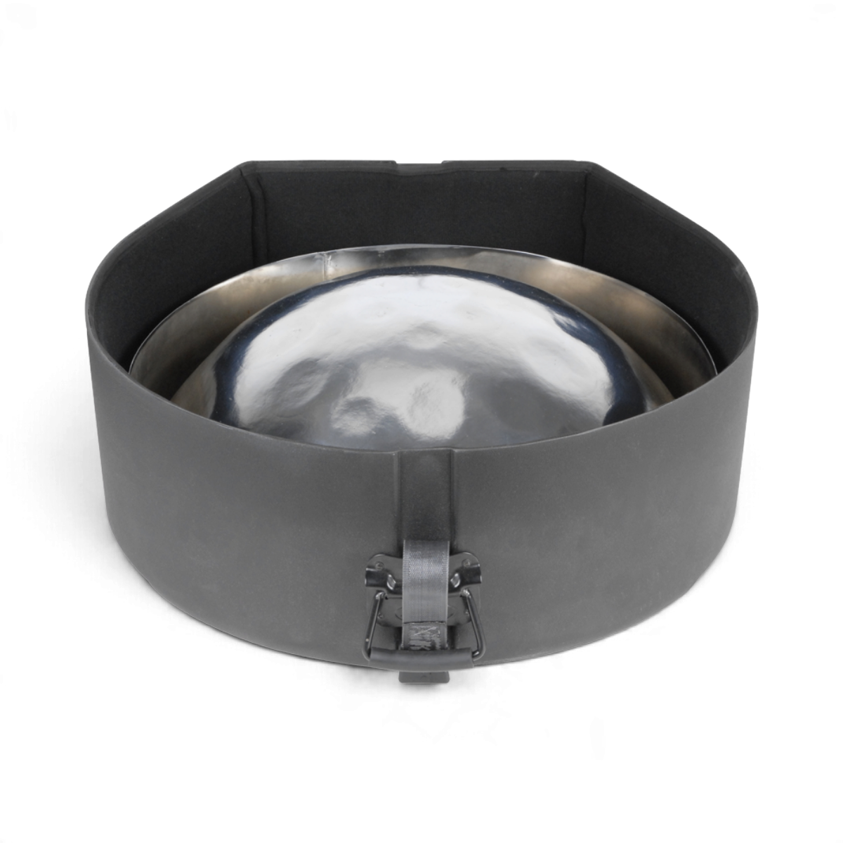 SKB Cases lead tenor steel drum case in black roto-molded polyethylene with padded interior and secure latch