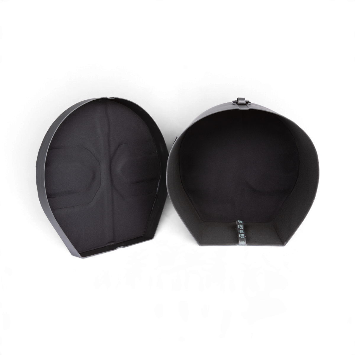 SKB Cases 14 x 26 marching bass drum case with a black roto-molded D-shaped design and padded interior