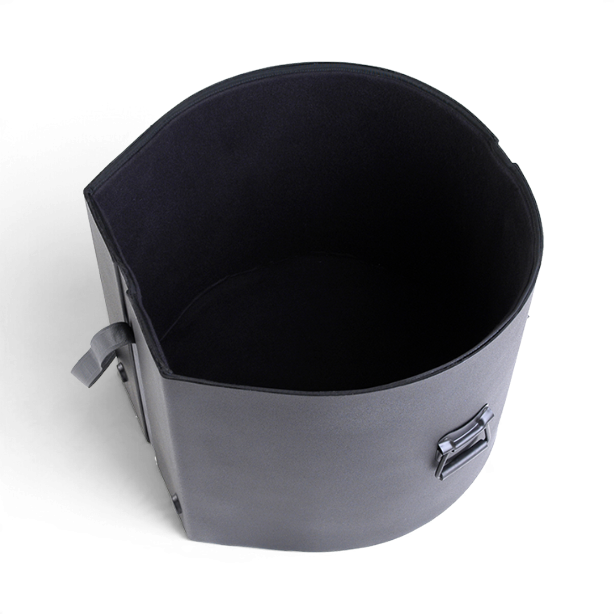 SKB Cases 14x22 marching bass drum case with black roto-molded D-shaped design and padded interior