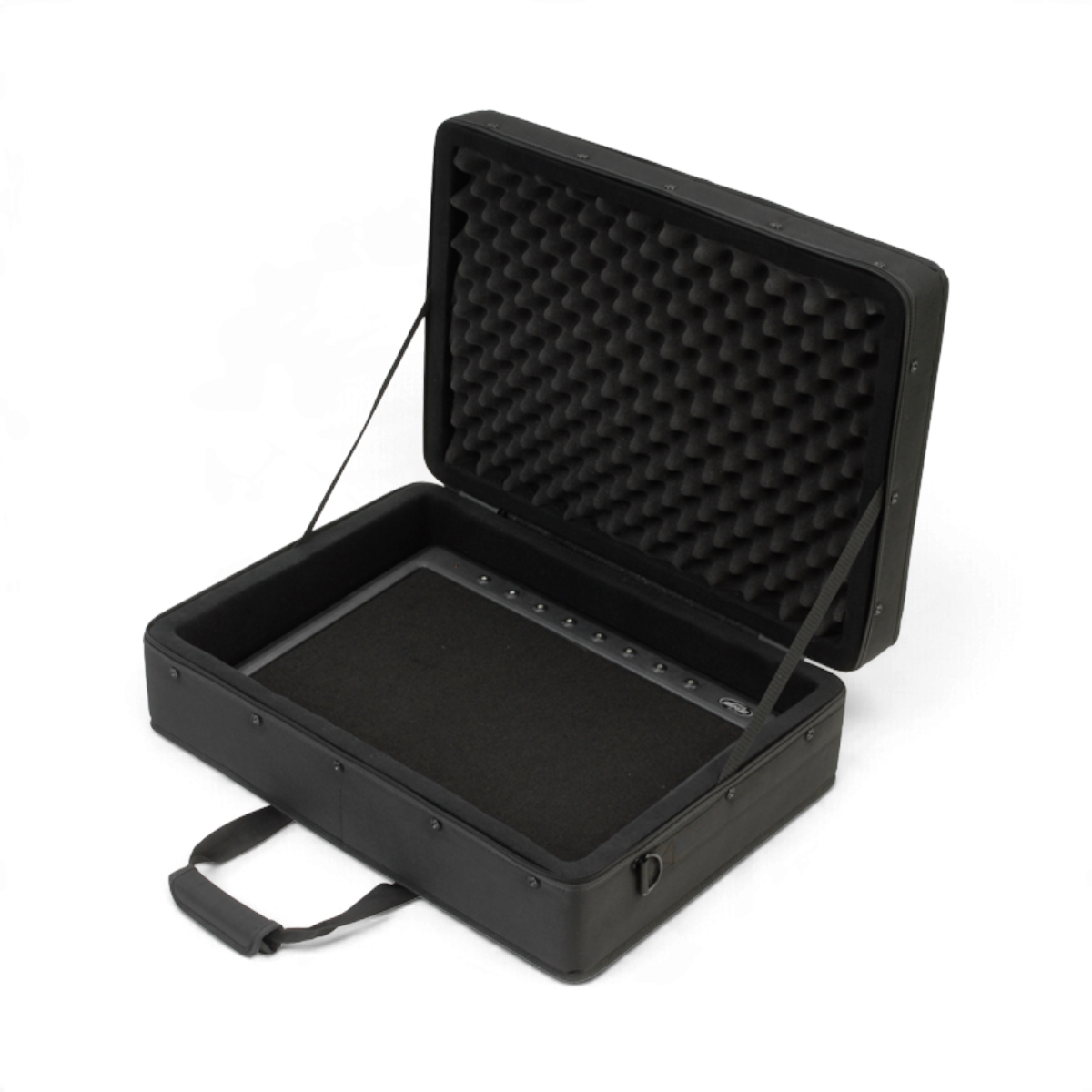 SKB Cases pedalboard soft case with black canvas exterior and protective convoluted foam interior for guitar pedals