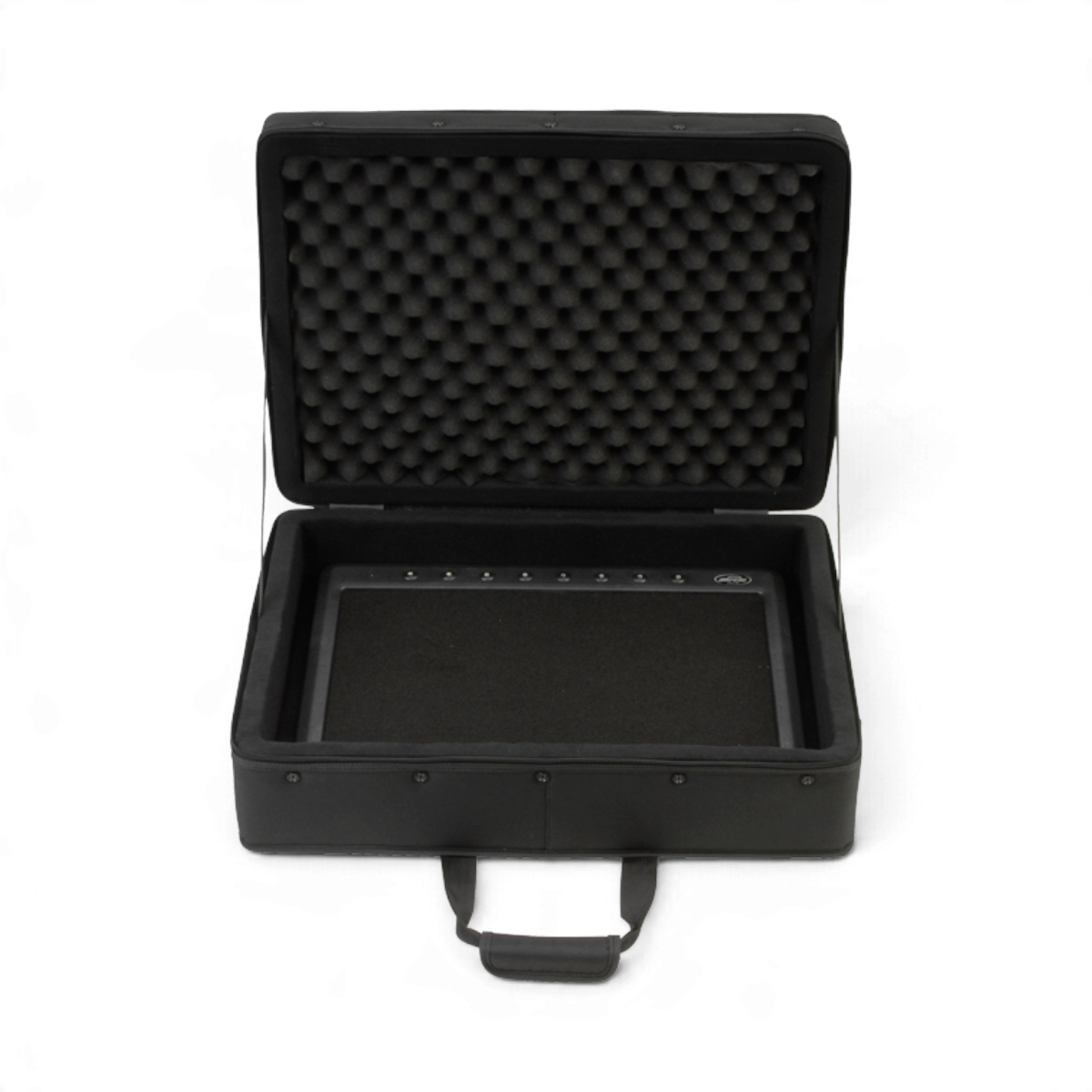 SKB Cases black pedalboard soft case with rigid EPS foam interior and convoluted foam lid padding