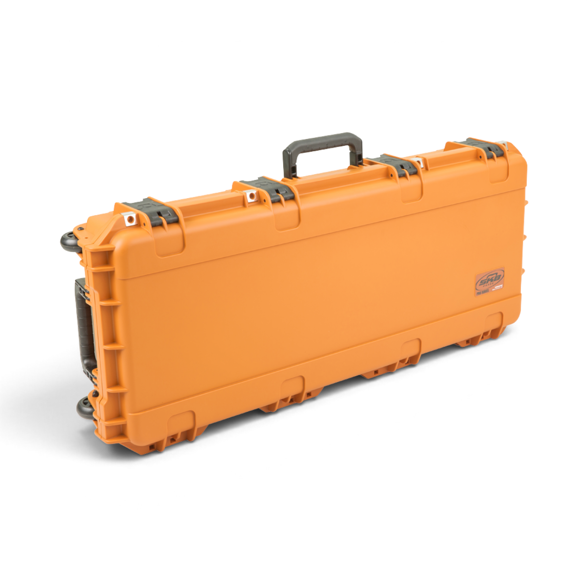 SKB Cases Pro Series orange injection molded waterproof bow case with heavy-duty latches and carry handle