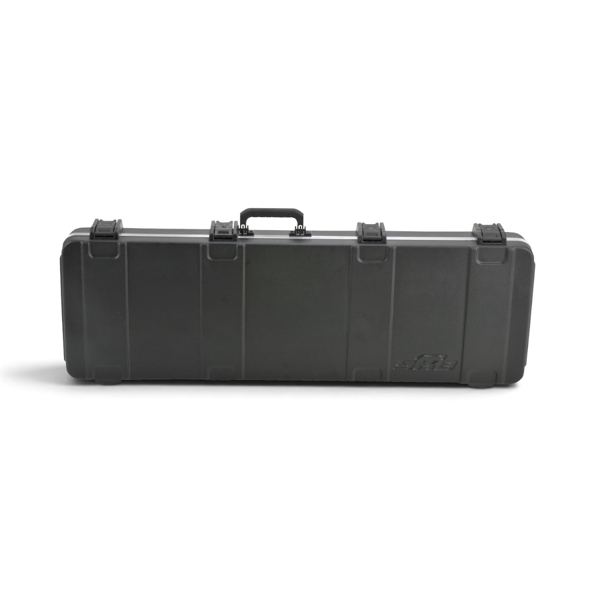 SKB Cases rectangular electric bass guitar hard case in black ABS plastic with TSA locking latches