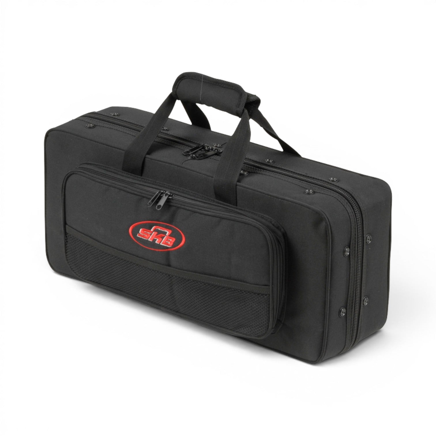 SKB Cases rectangular black nylon trumpet soft case with external accessory pouch and padded carrying handle