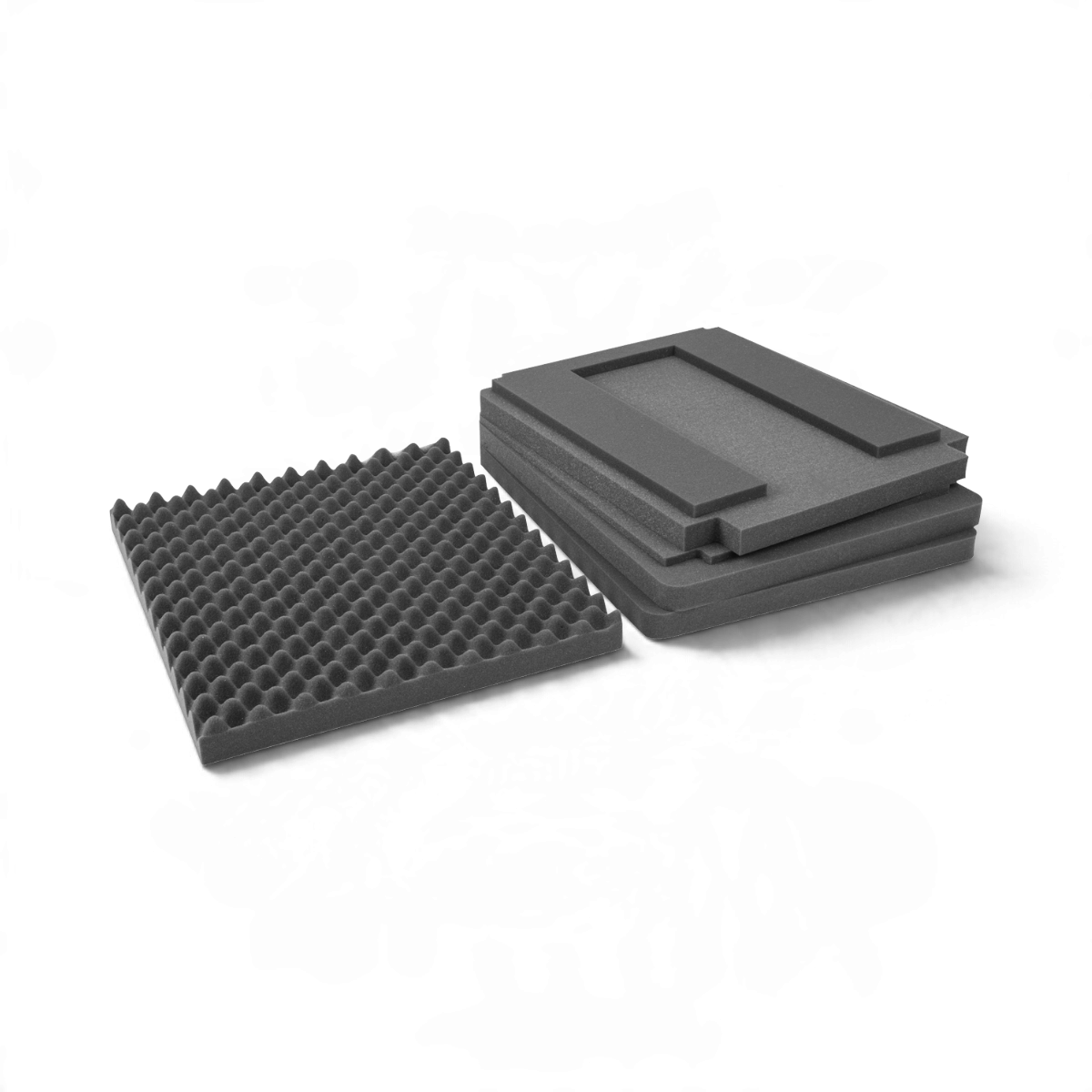 SKB Cases replacement cubed foam insert set for 3i-2421-7 protective cases featuring egg-crate and solid foam layers.
