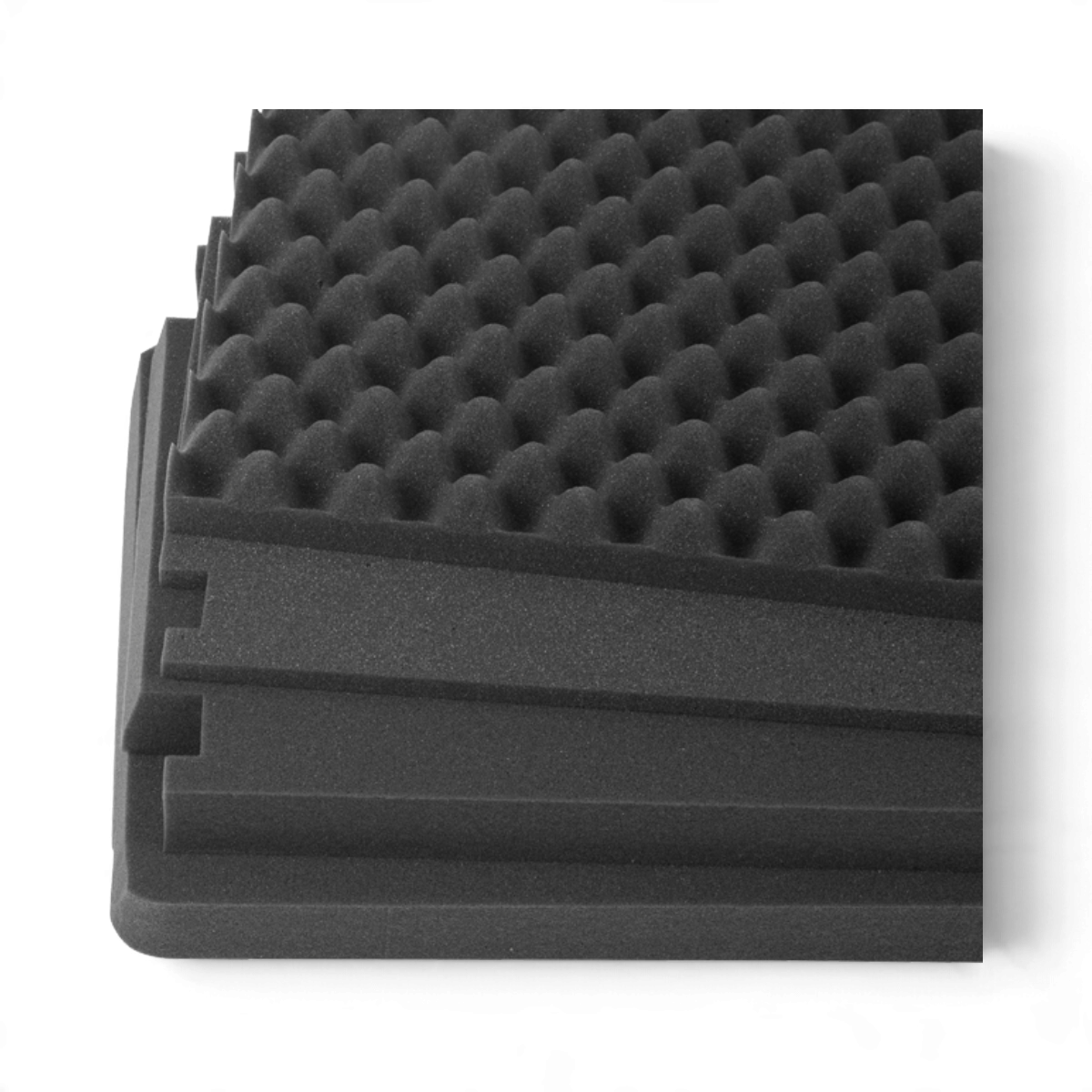 SKB Cases replacement layered foam insert for 3i-4214-5 protective case featuring black egg-crate foam layers.