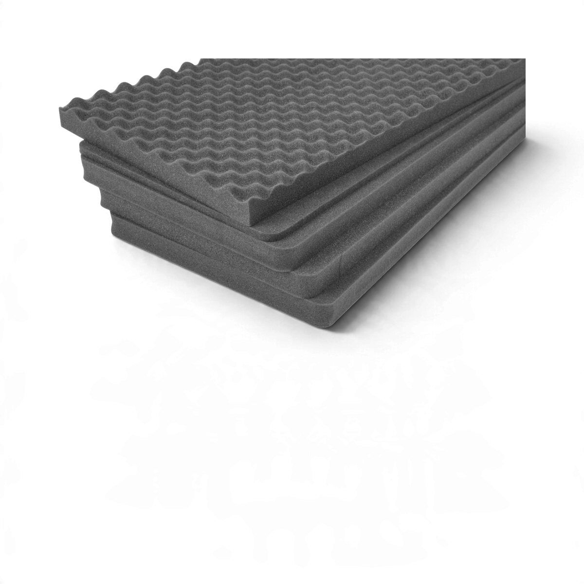SKB Cases replacement layered grey foam insert for 3i-4217-7 protective cases with egg-crate top layer